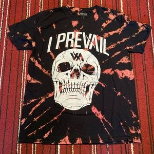 Beach and Red Color Dyed I Prevail Band Tee